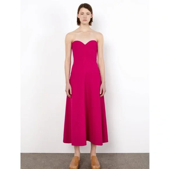 ZARA Midi Bustier Dress - Picture 6 of 9